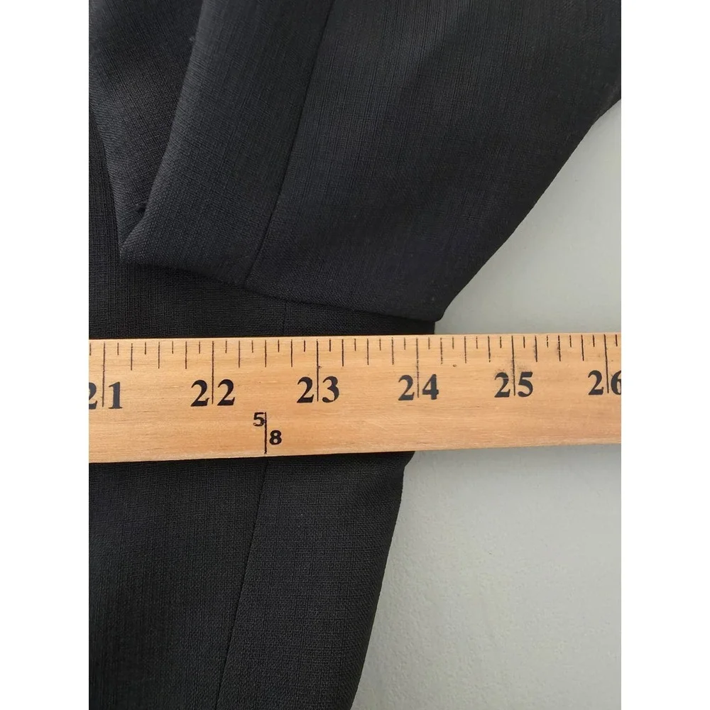 Stafford Blazer Jacket Men 44 L Black Sports Coat Business Wear 2 Buttons Vented